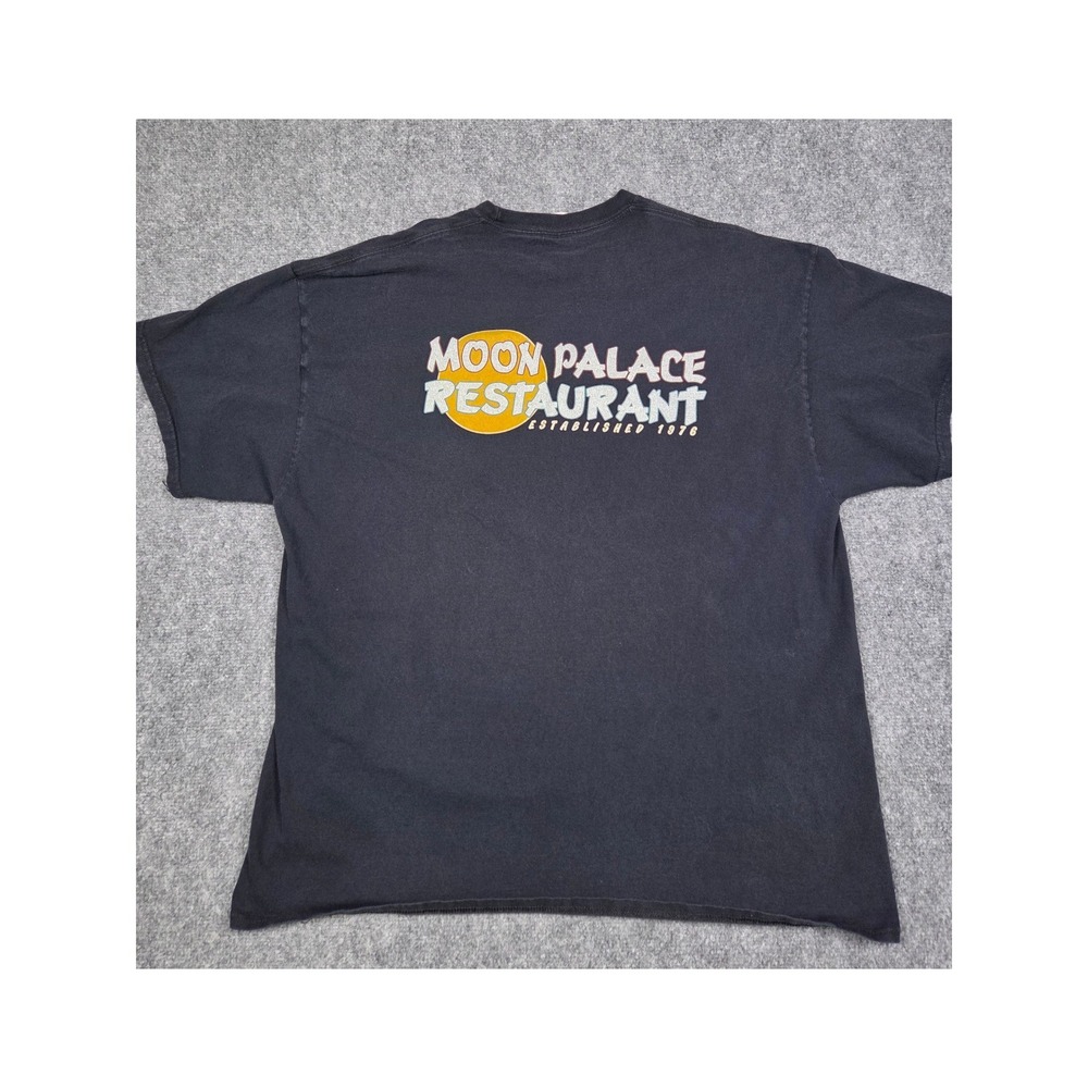 Moon Palace Restaurant T-Shirt Mens 2XL Port & Company Black Graphic Tee